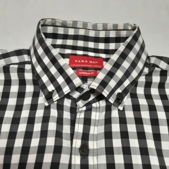 Zara Button Up Shirt Mens Medium - Picture 5 of 16